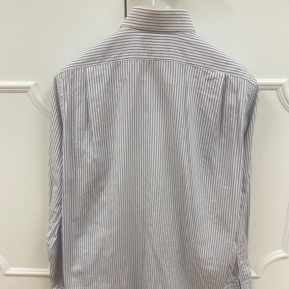 POLO Ralph Lauren dress shirt Size 15 1/2-34 regent classic fit Blue Stripe - Picture 2 of 9